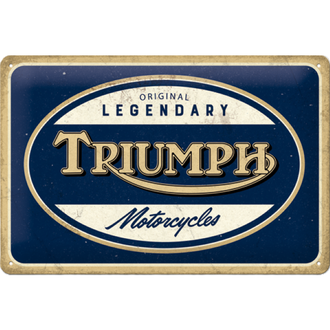 TRIUMPH LEGENDARY MOTORCYCLES SIGN